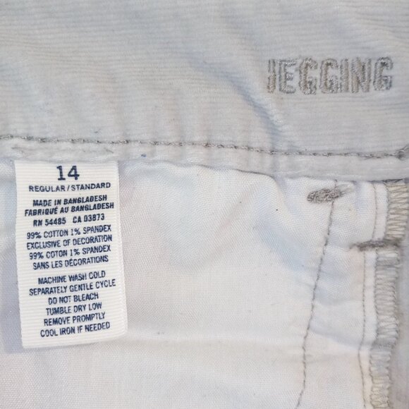 American Eagle Outfitters Pants  Women's 14  Gray  Corduroy  Skinny  Stretch GUC - Picture 9 of 10